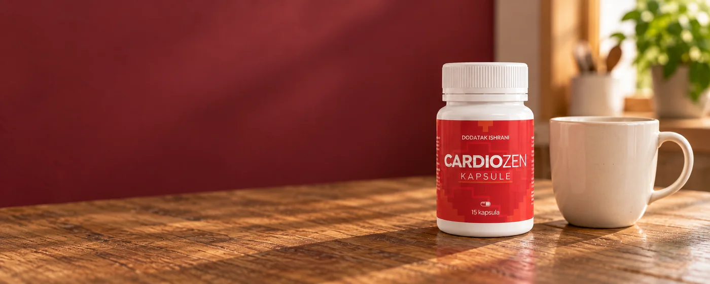 CardioZen na drvenom stolu u domu